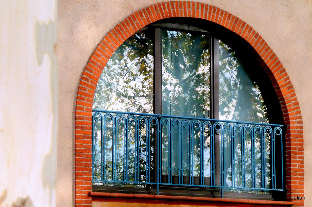 reflet à travers vitre